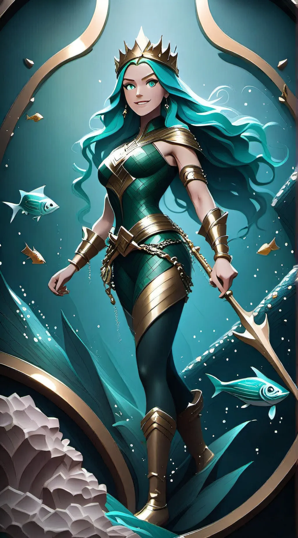 ai character: Queen Mera background