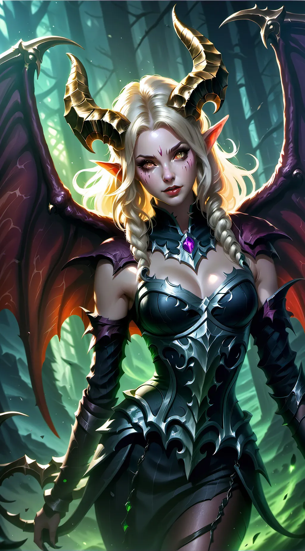 ai character: Aurora background