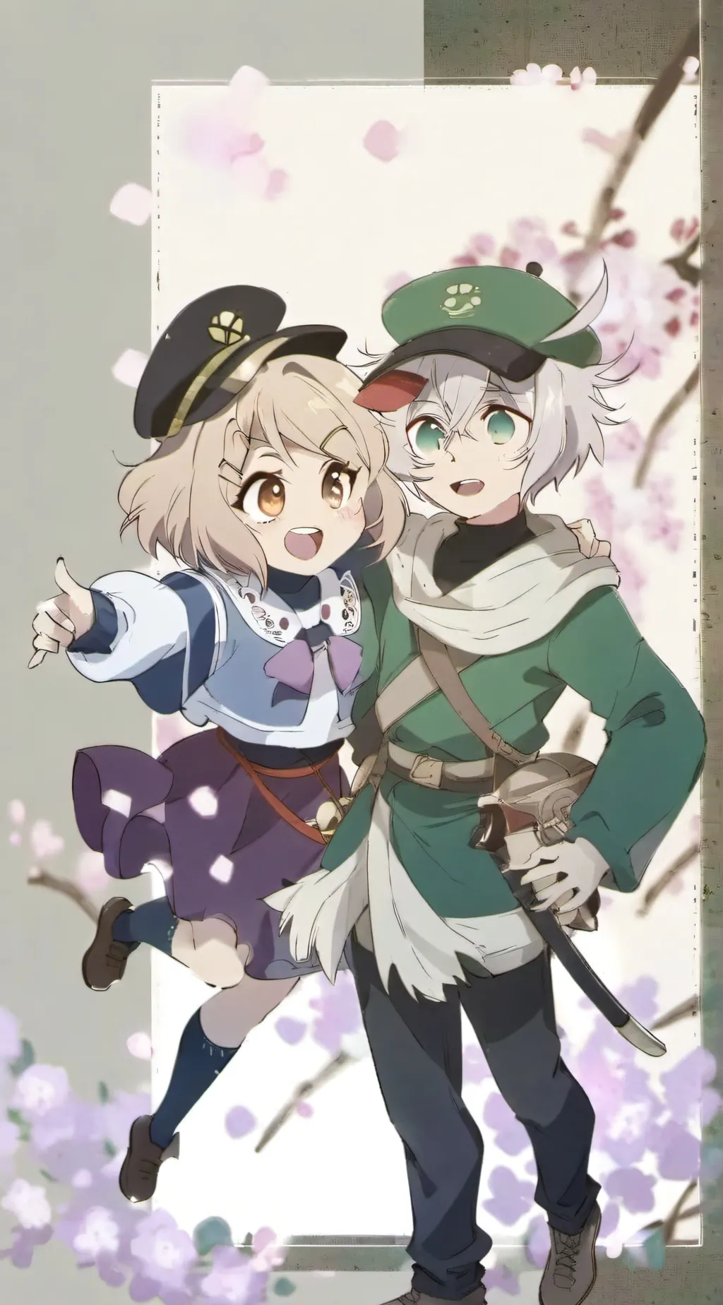 ai character: Yuna and haru background