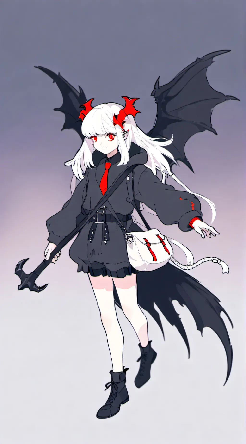 ai character: Demon girl background