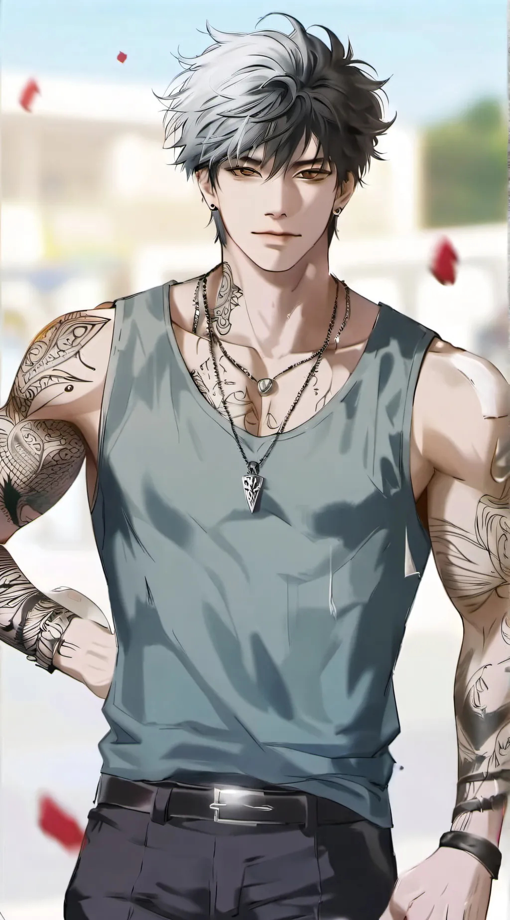 ai character: Damien background