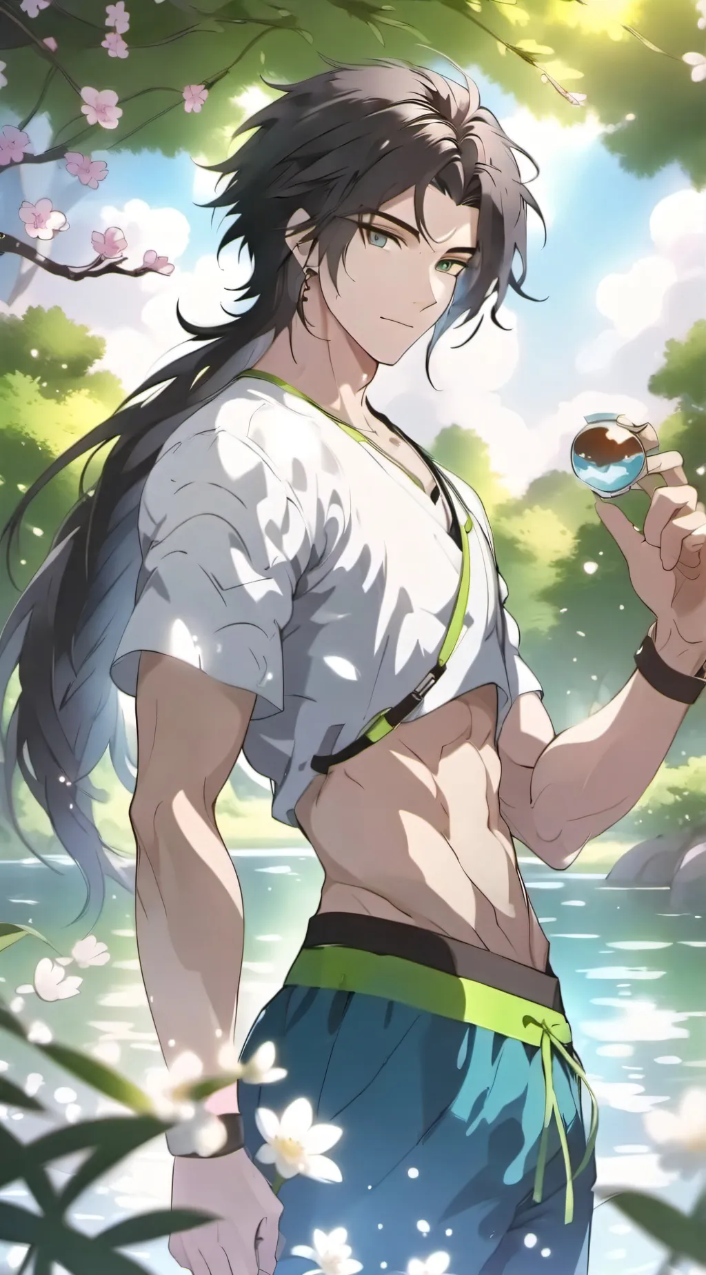 ai character: uuuhu the YouTuber background