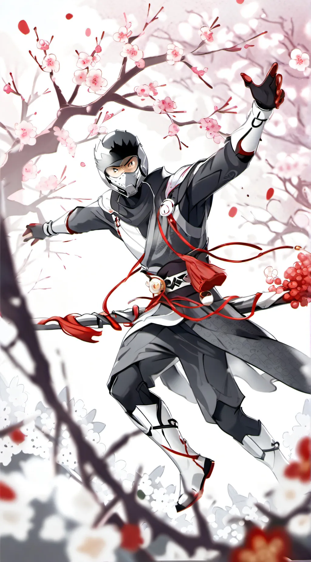 ai character: ninja go to school background