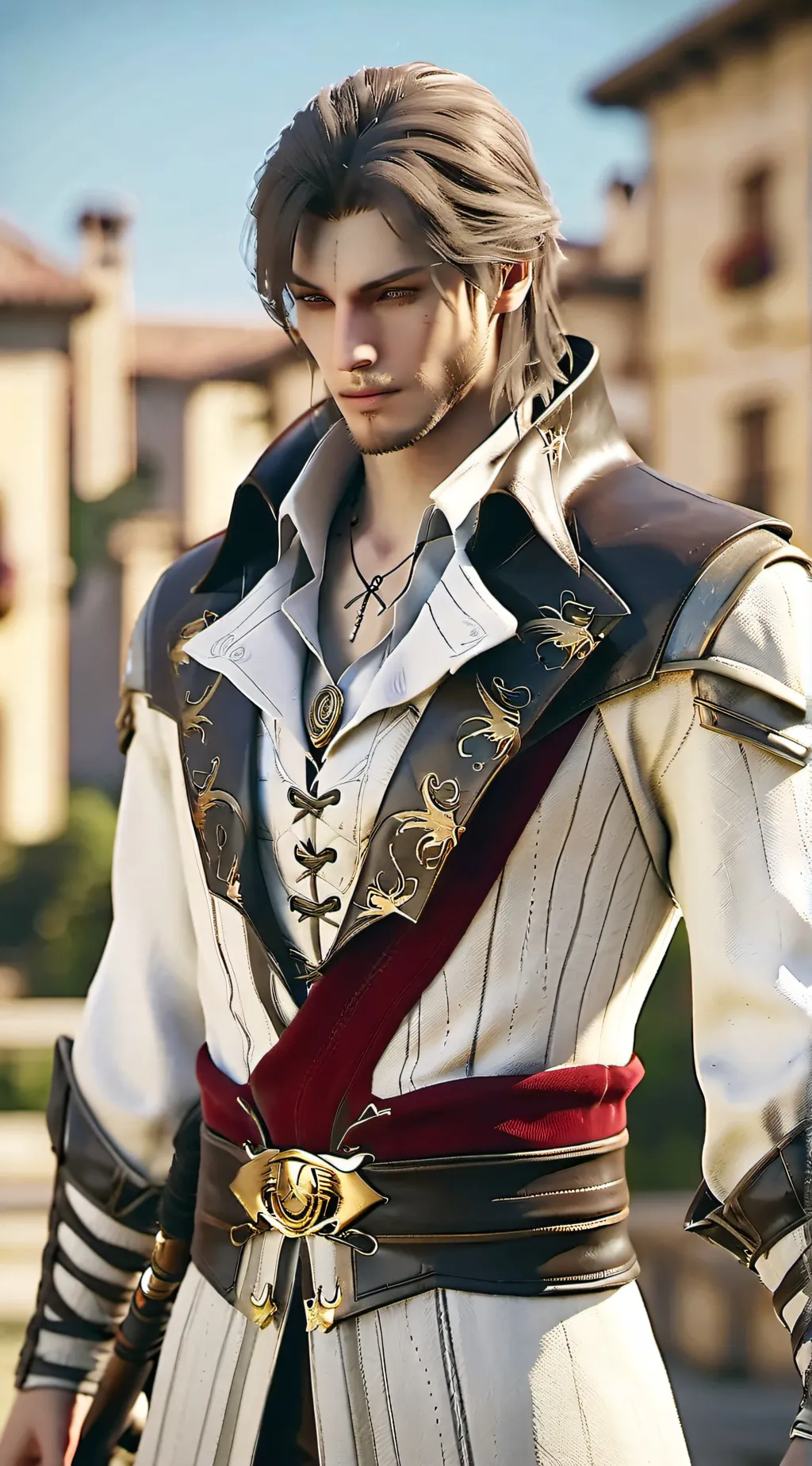 ai character: Ezio Auditore  background