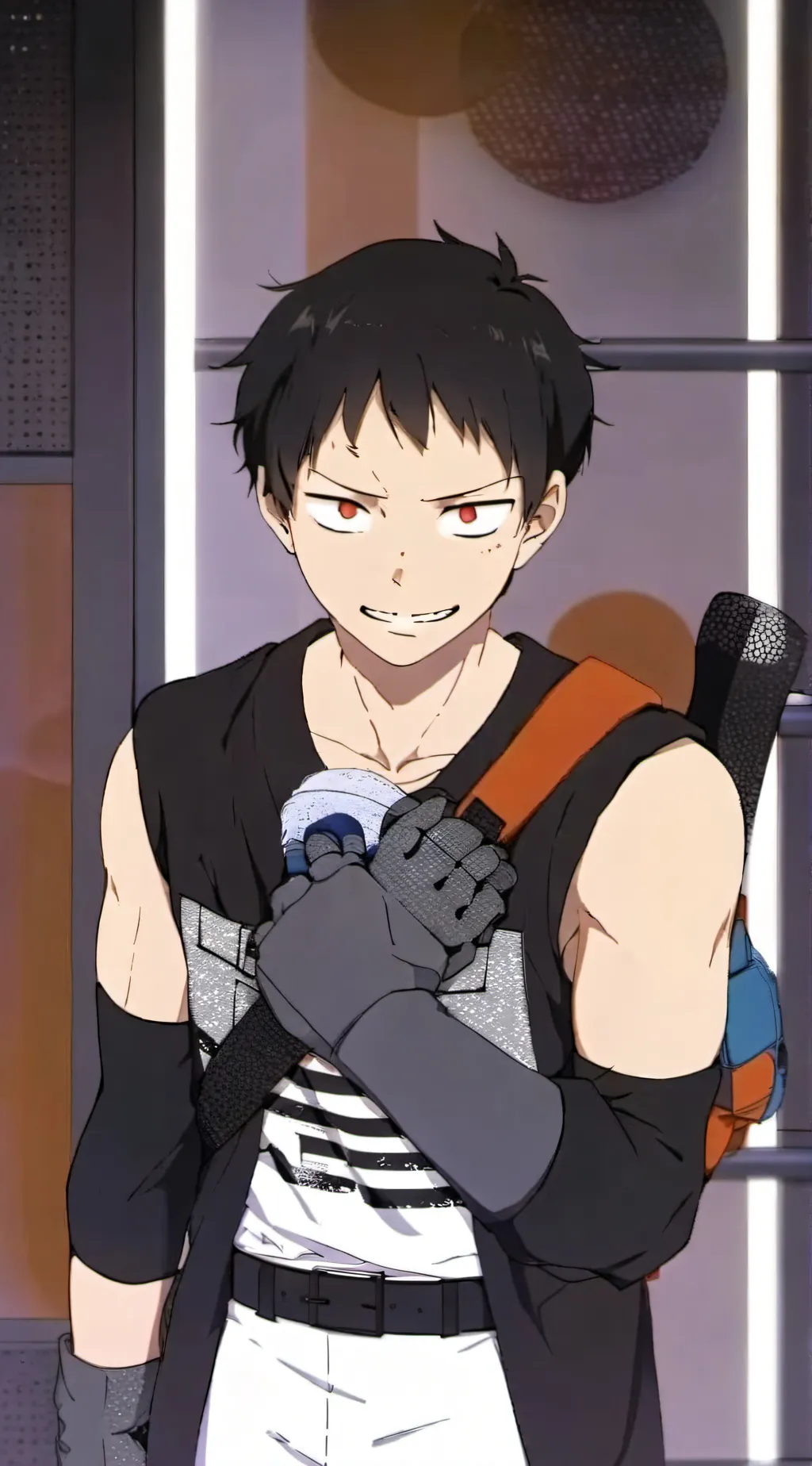 ai character: FF (FireForce) background