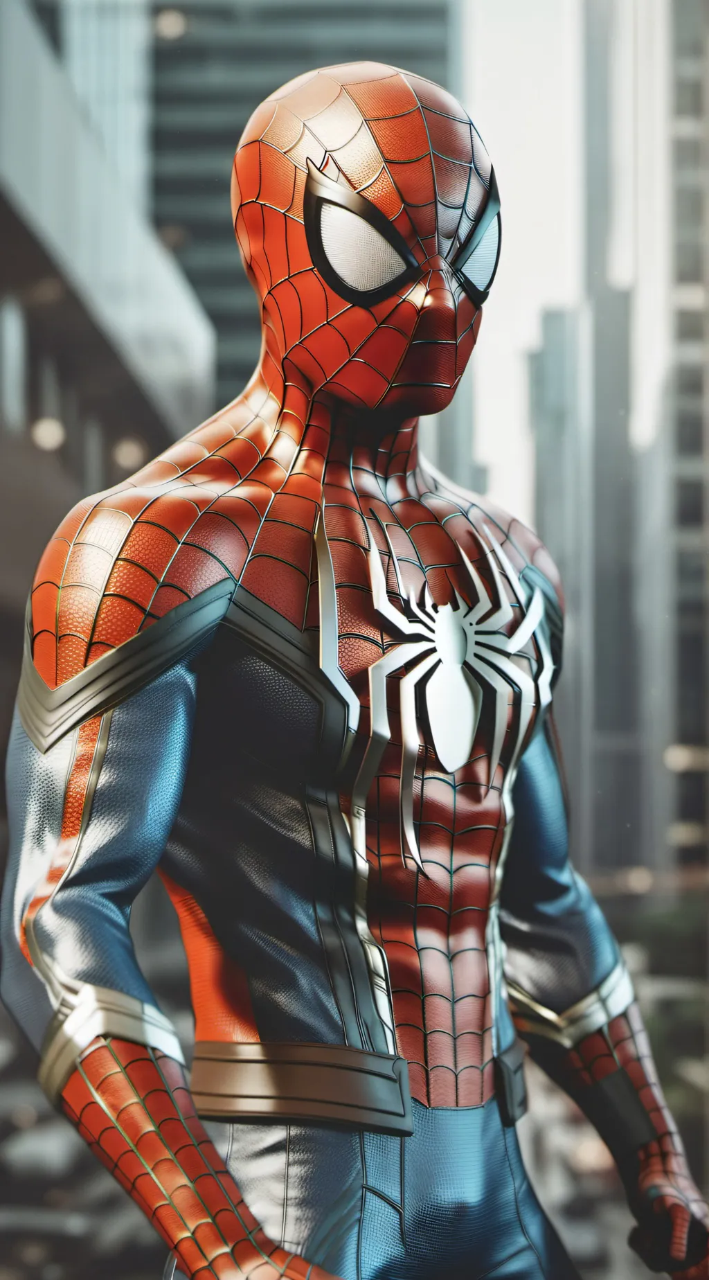 ai character: Spiderman  background