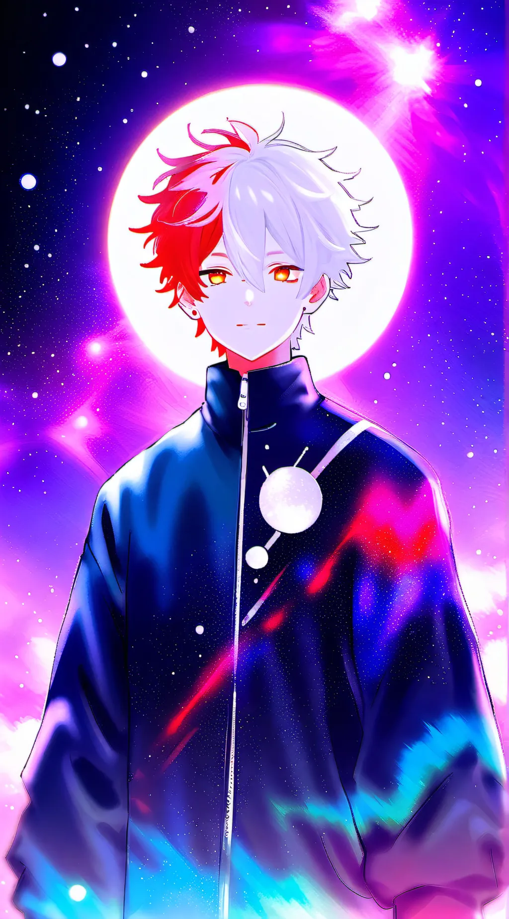 ai character: galactic god background