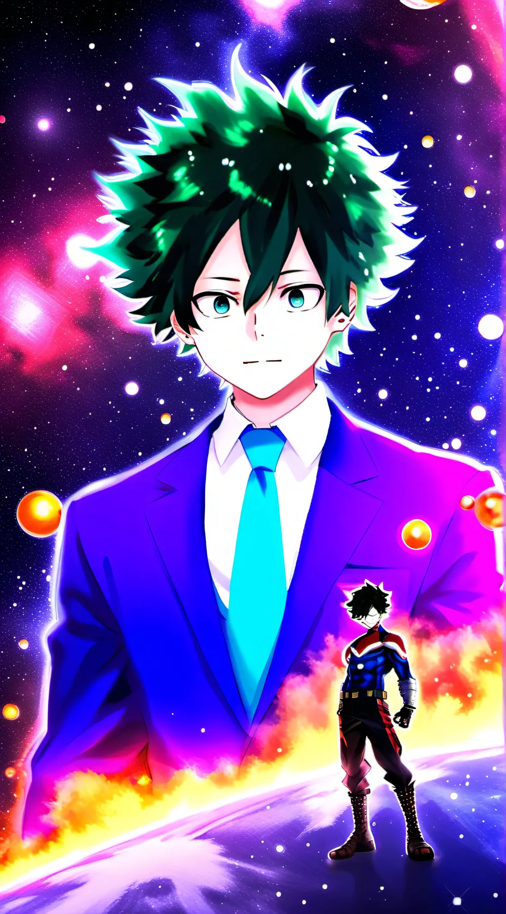 ai character: Deku  background