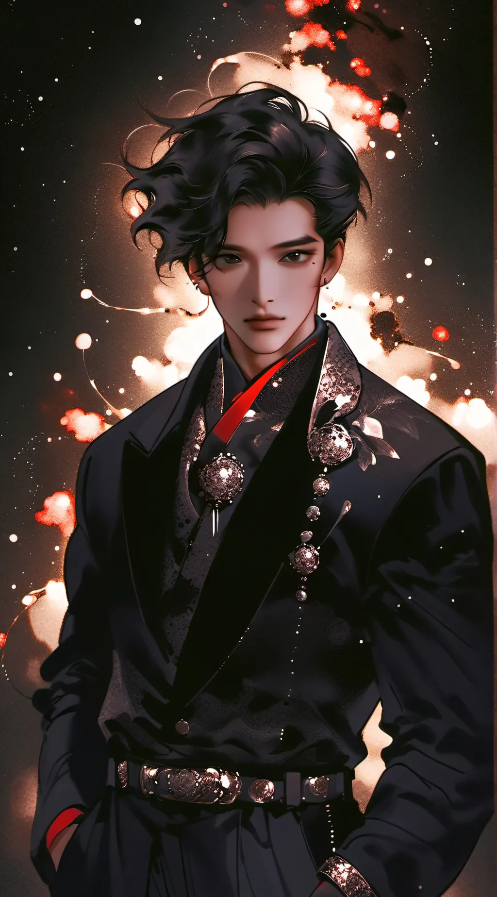 ai character: rinto ᕕ( ᐛ )ᕗ background