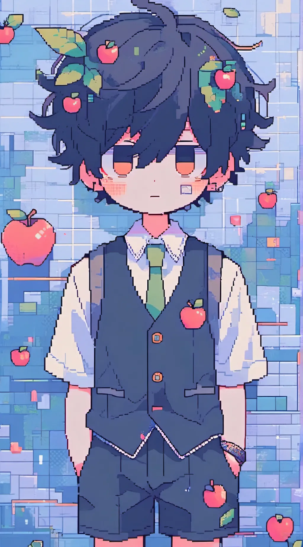 ai character: Apple Boy background
