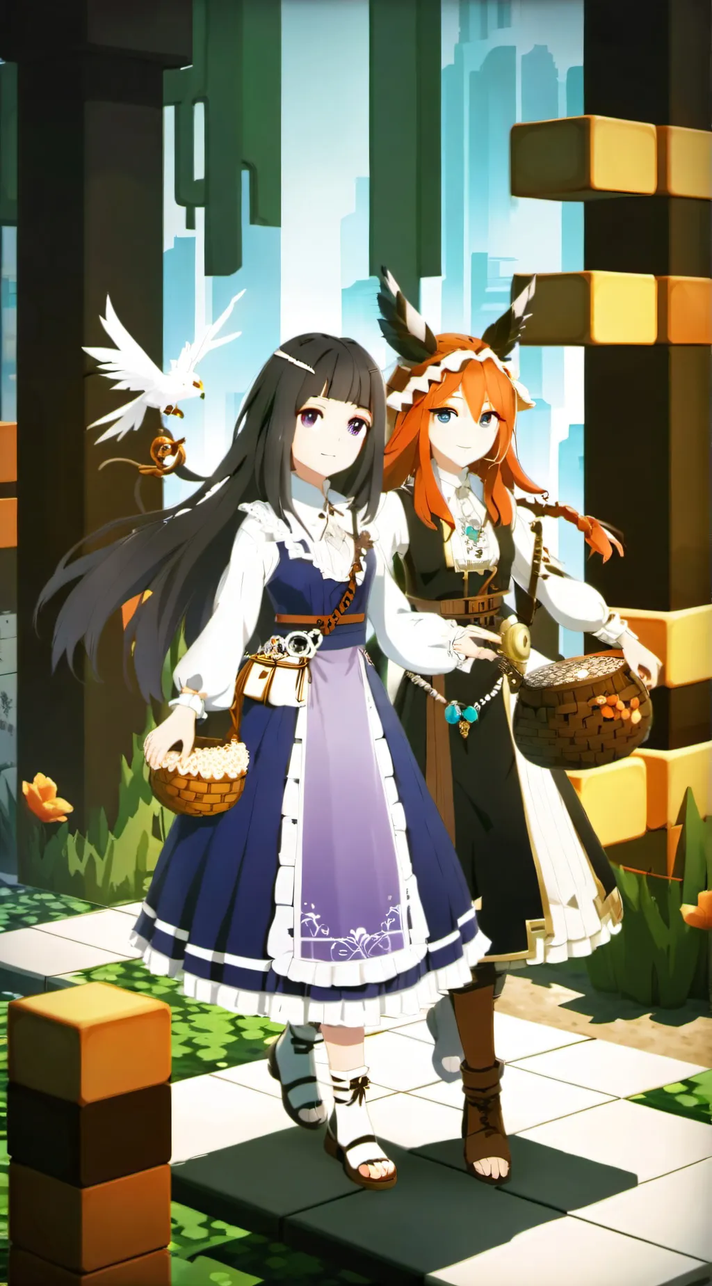 ai character: Mia and zoey background