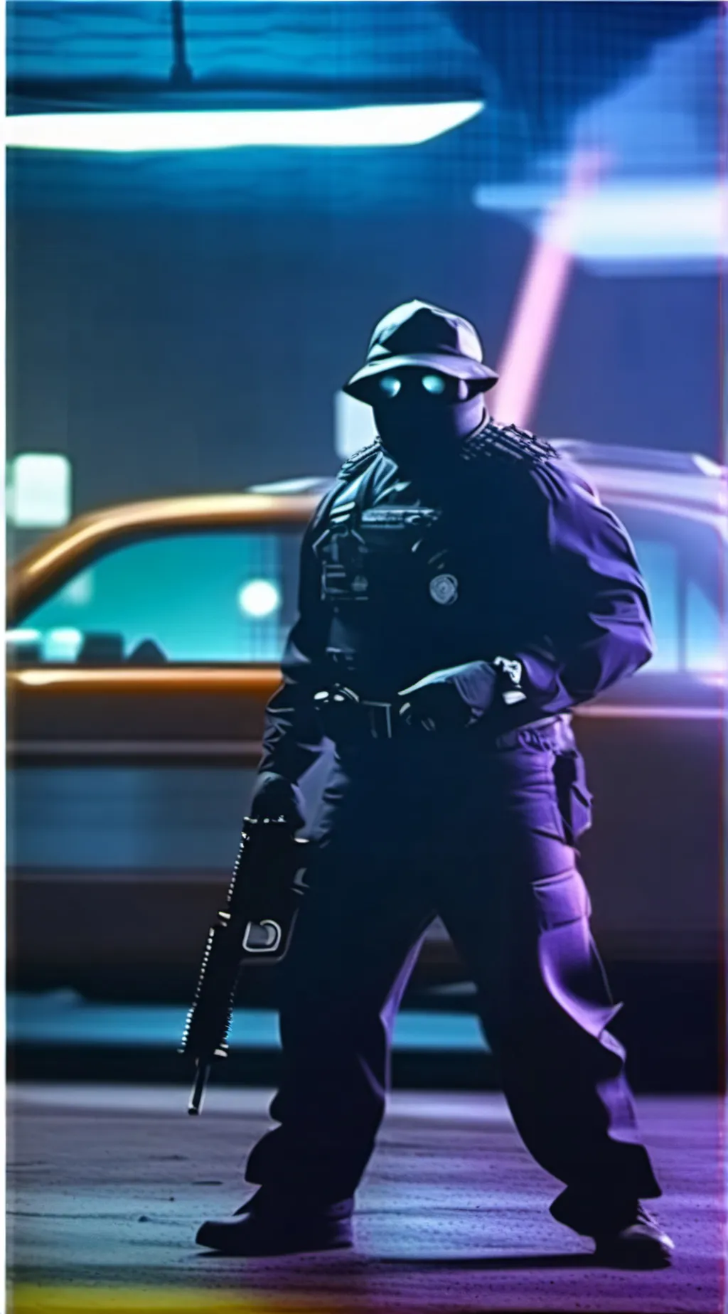 ai character: uzi doorman background