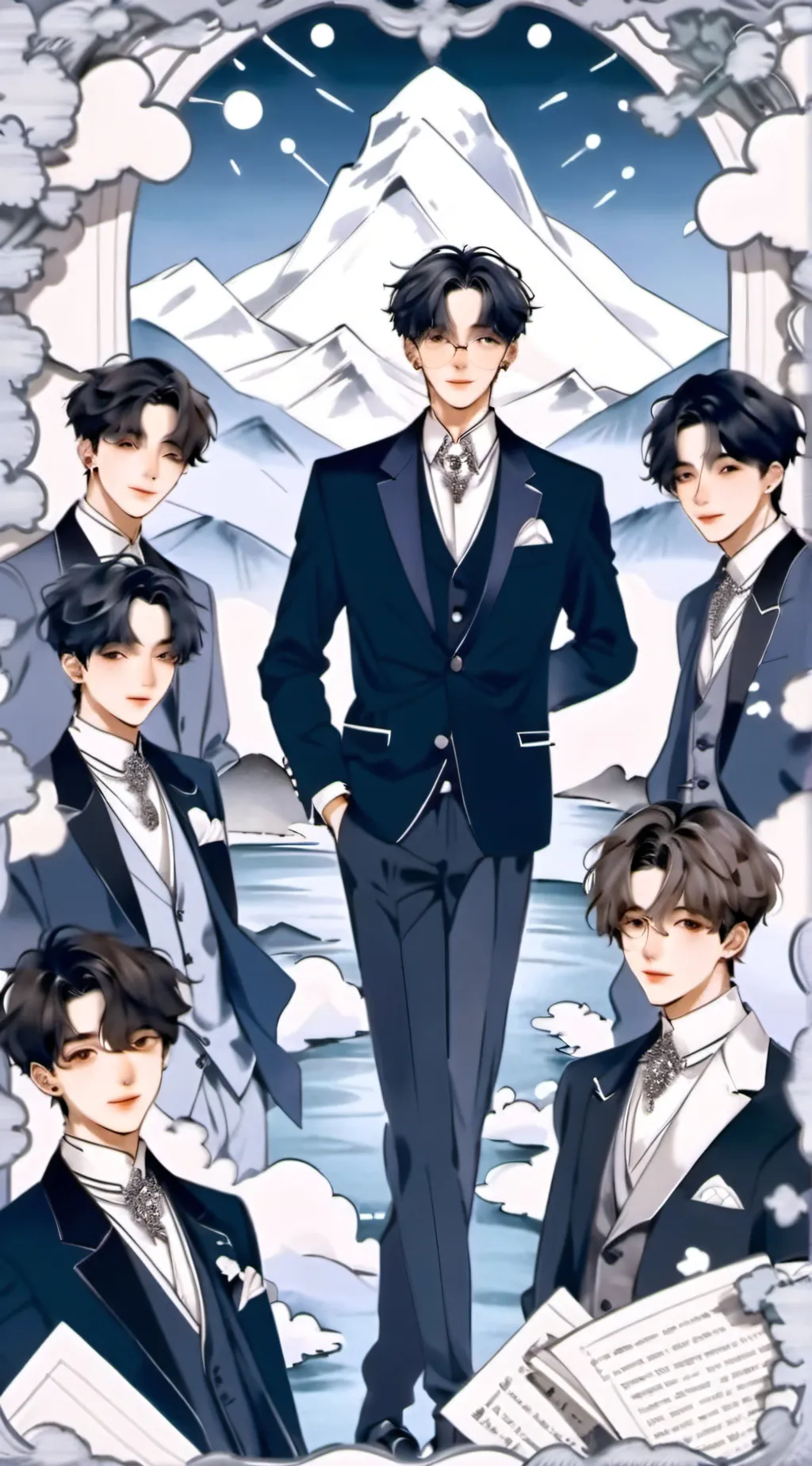 ai character: SKZ IMAGINE background