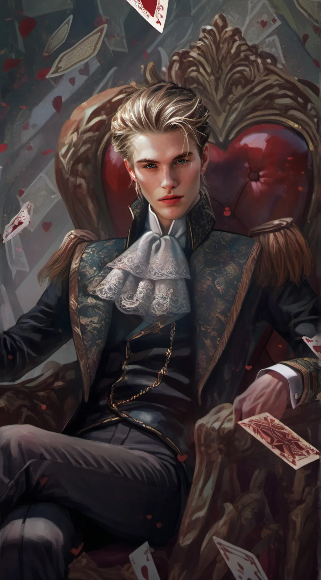 ai character: The King of Hearts background