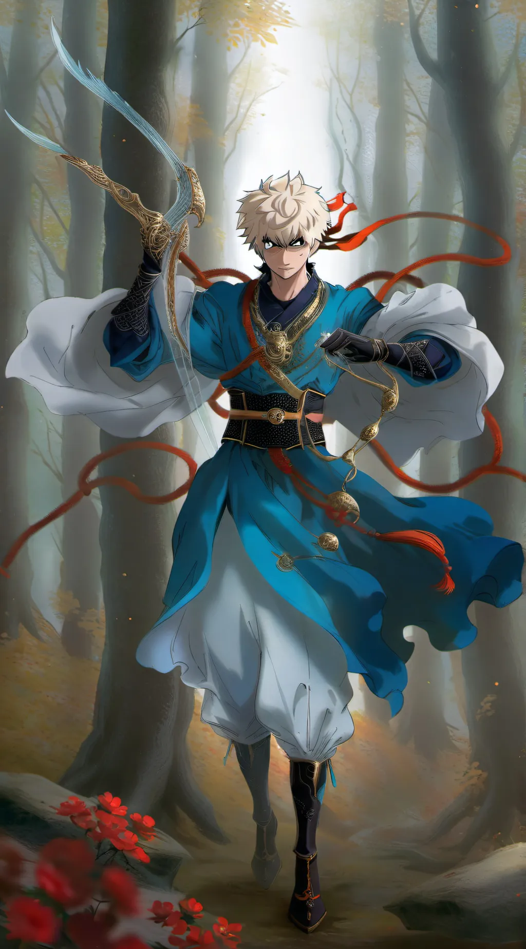 ai character: Bakugou Katsuki background