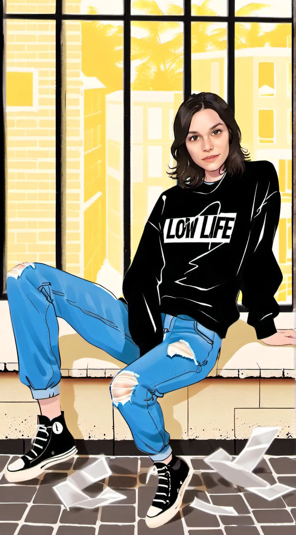 ai character: Kat background