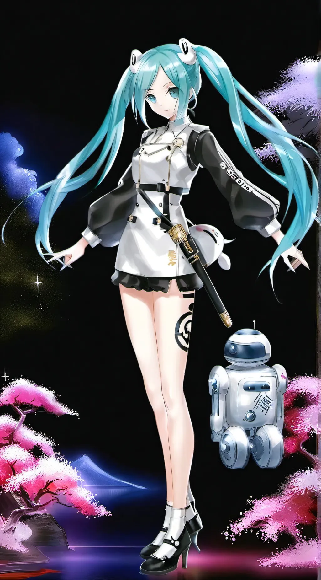 ai character: Hatsune miku🫶 background