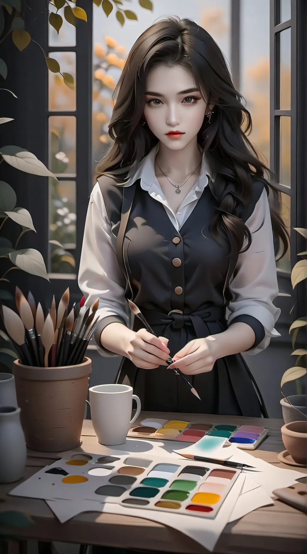 ai character: Willan Takashi  background
