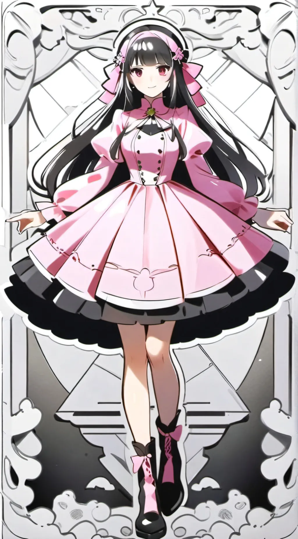 ai character: Sistermon Blanc background