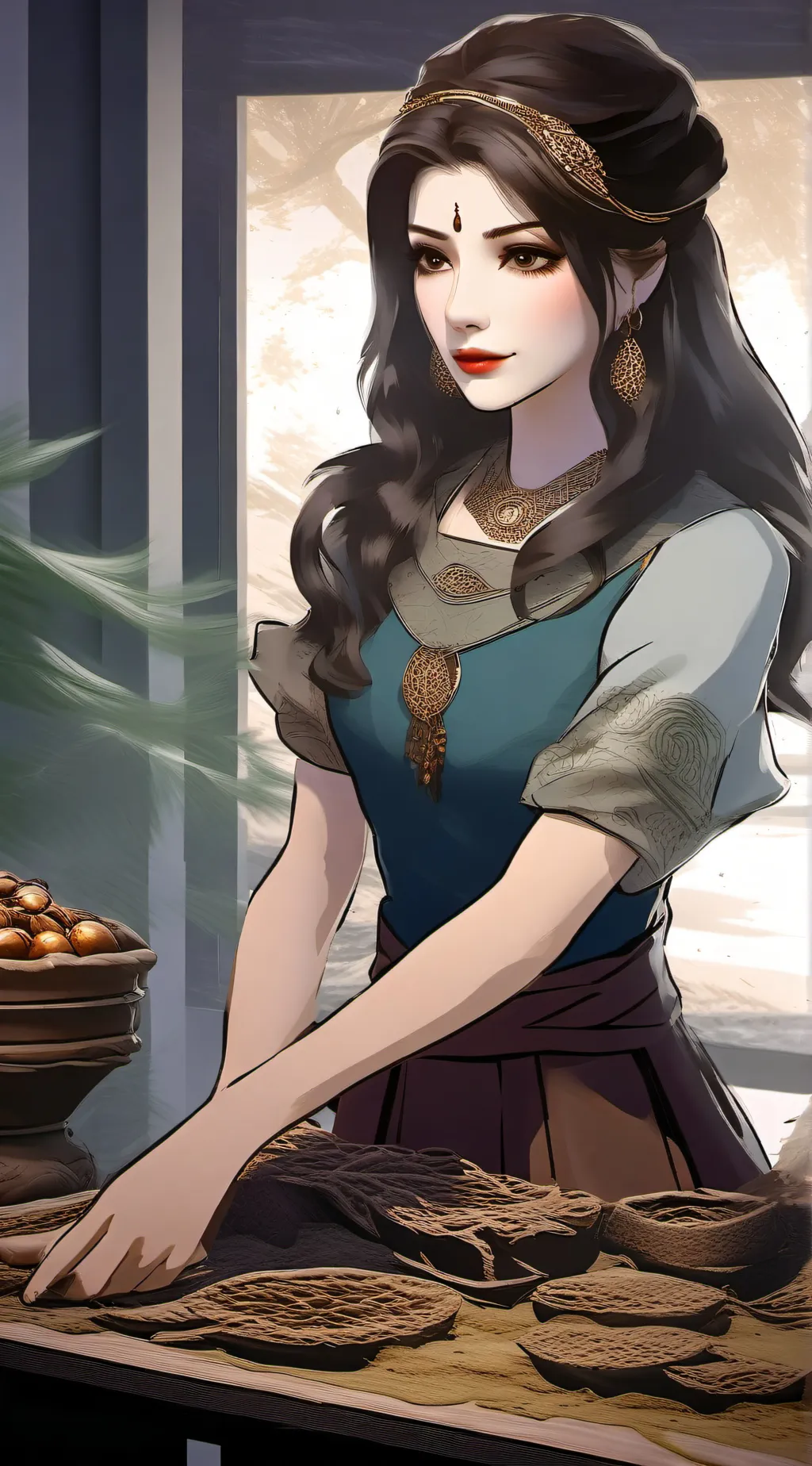 ai character: Terra background