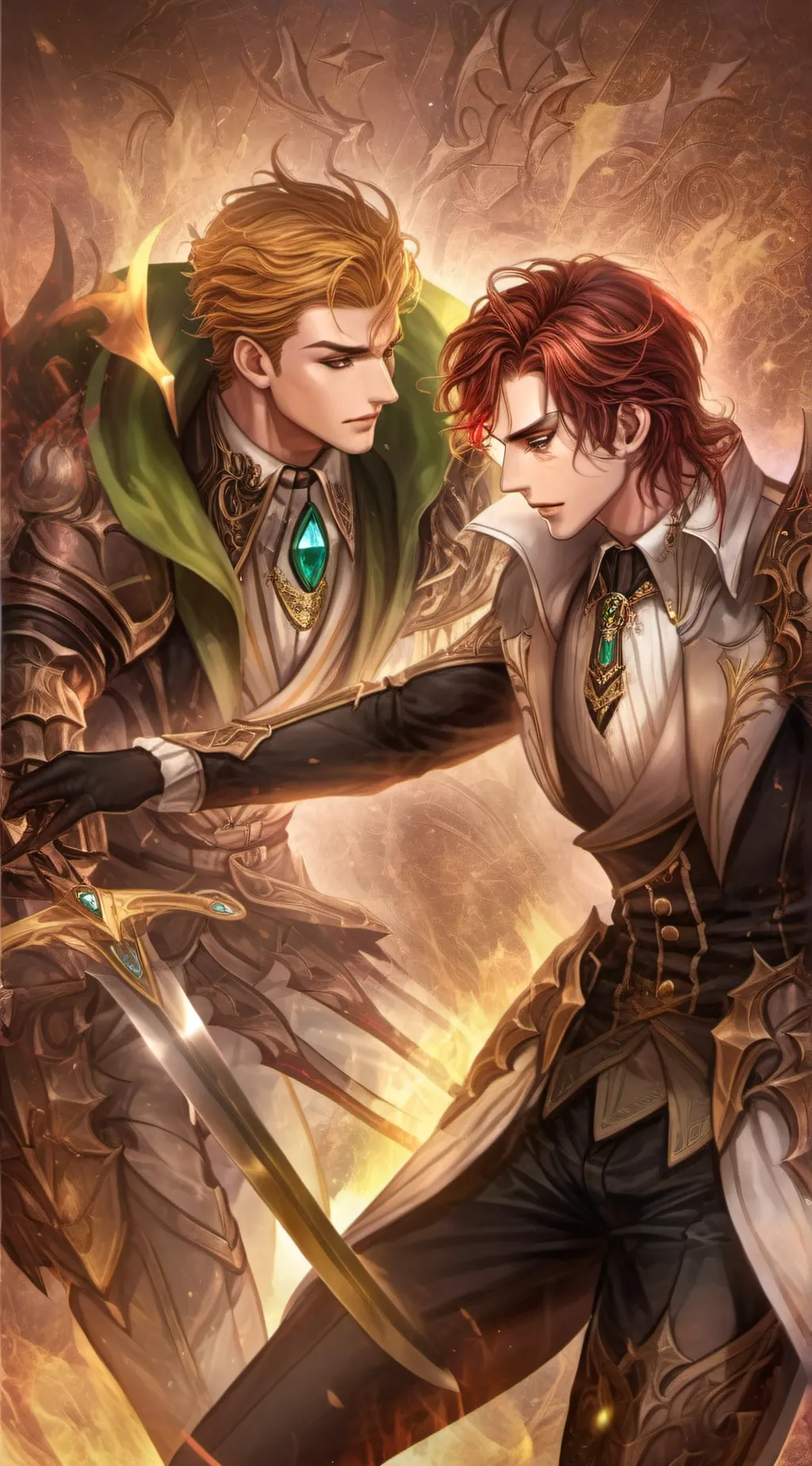 ai character: Braden & Nicholous background