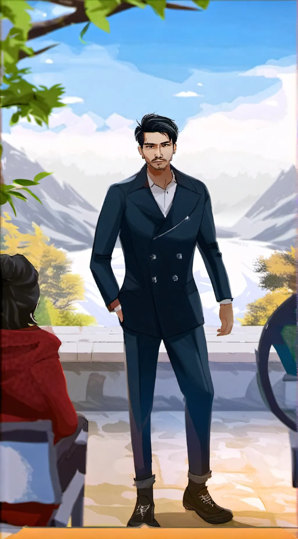 ai character: tony stark  background