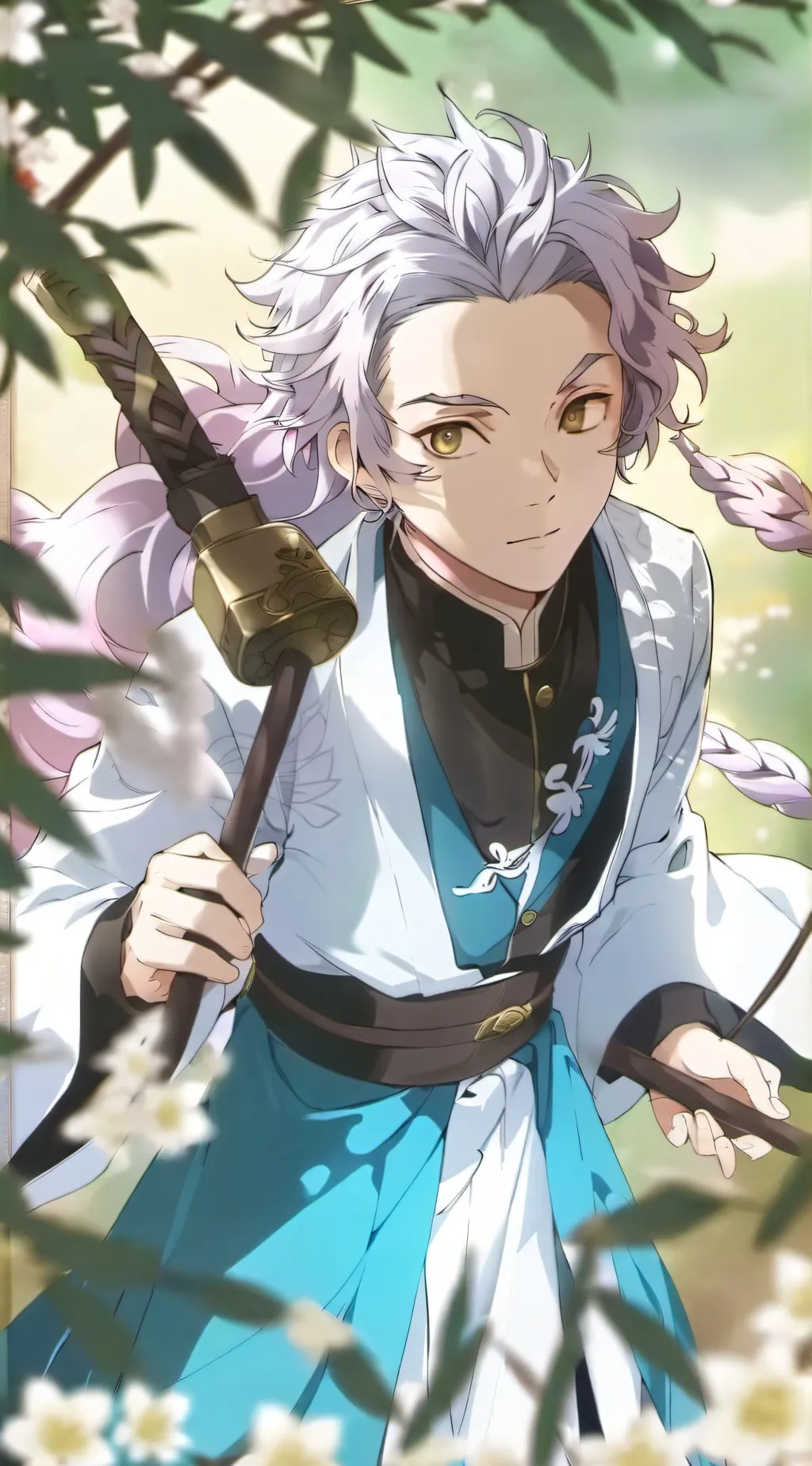 ai character: demon slayer kny background
