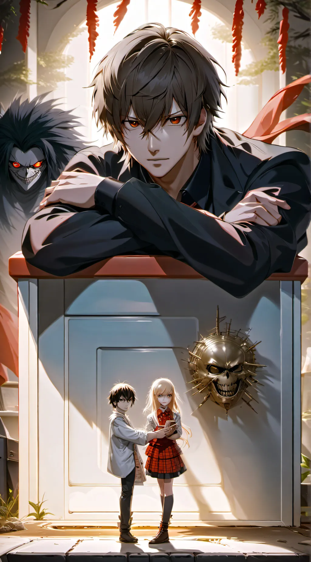 ai character: death note  background