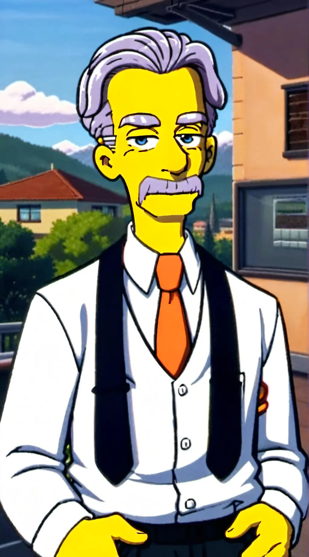 ai character: Mr Smithers  background