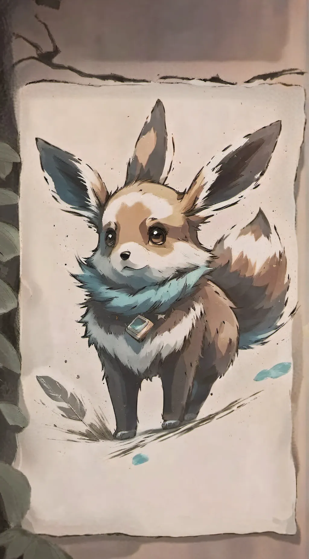 ai character: eevee background