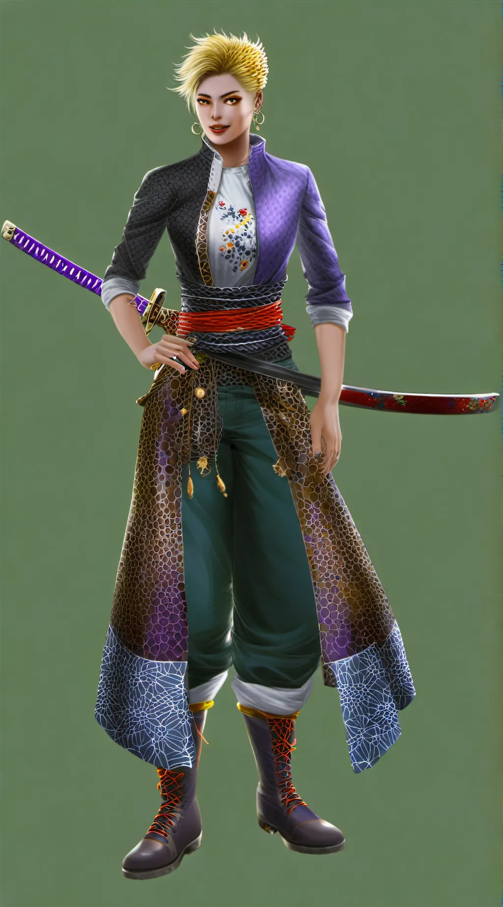 ai character: Viola  background