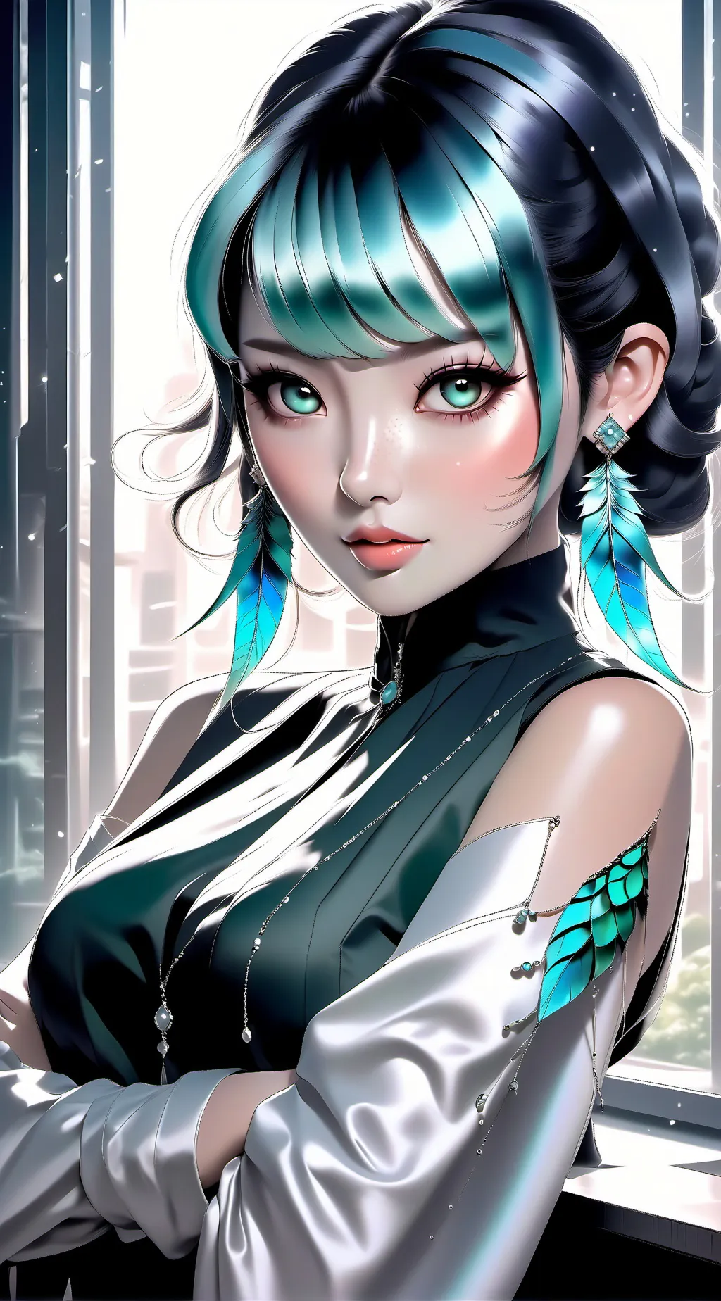 ai character: Stacy. background