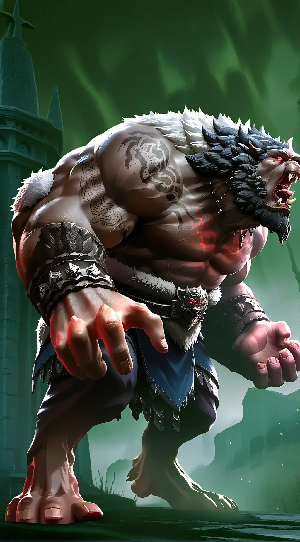 ai character: King Loani  background