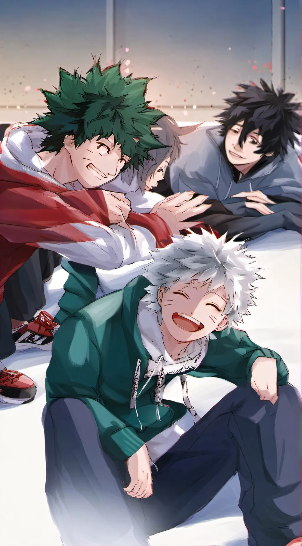 ai character: mha sleep over background
