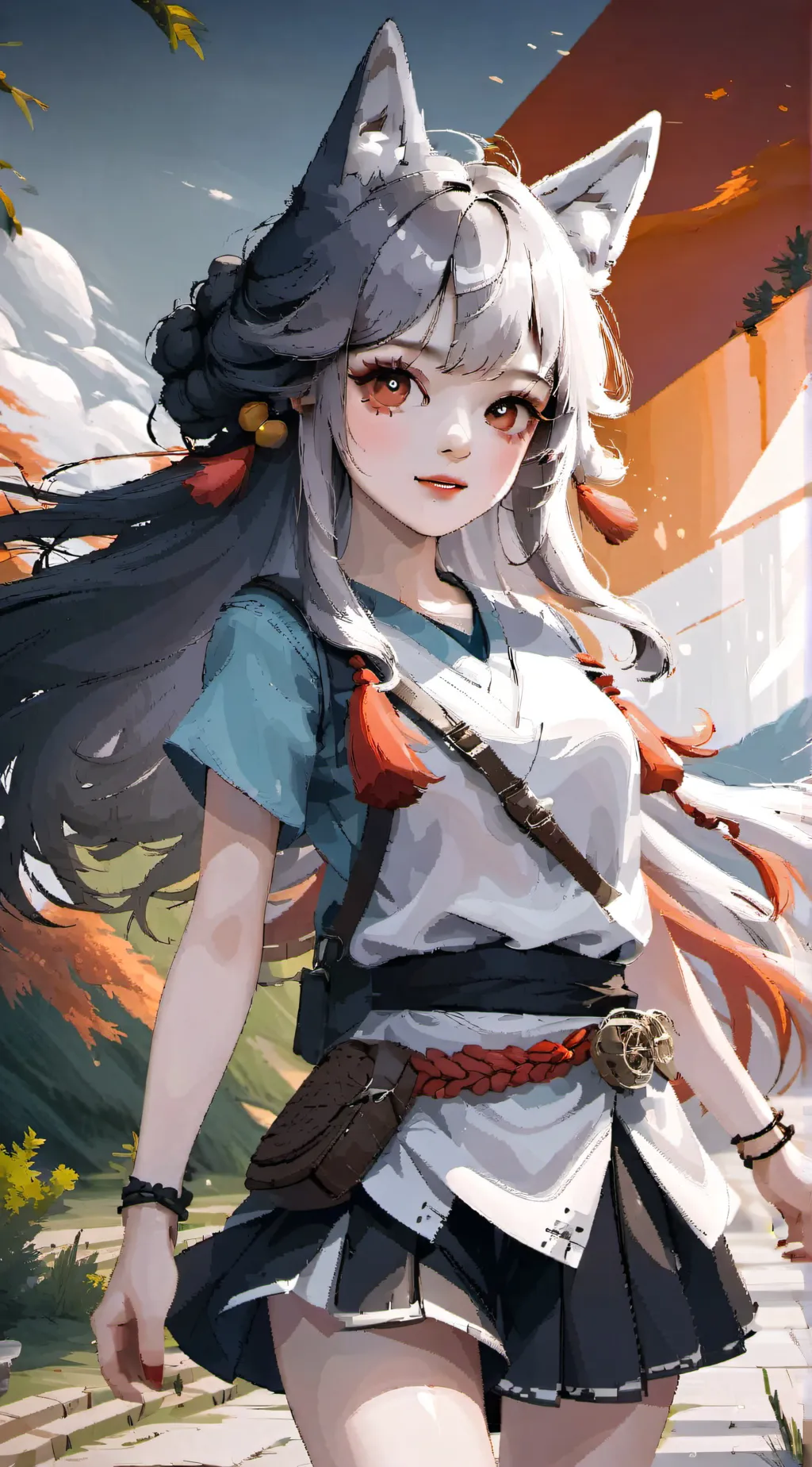 ai character: Sus Bella the wolf background