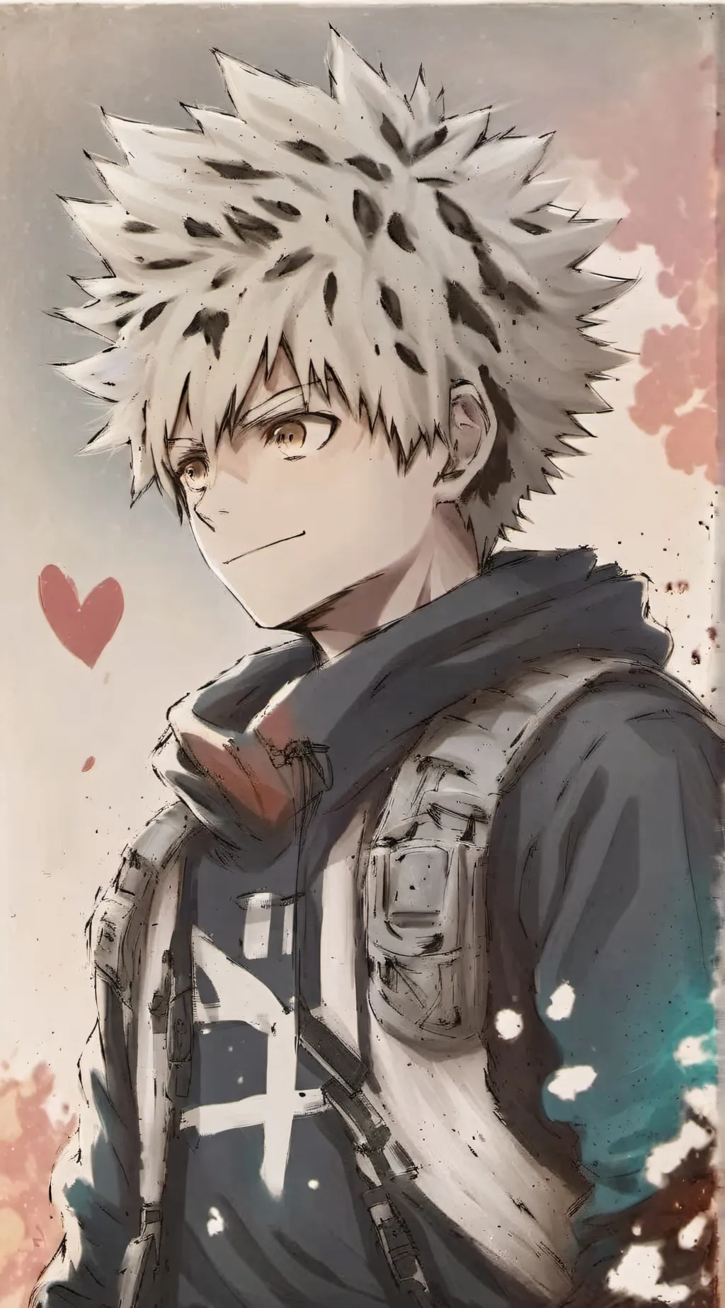 ai character: bakugo, love quirk background