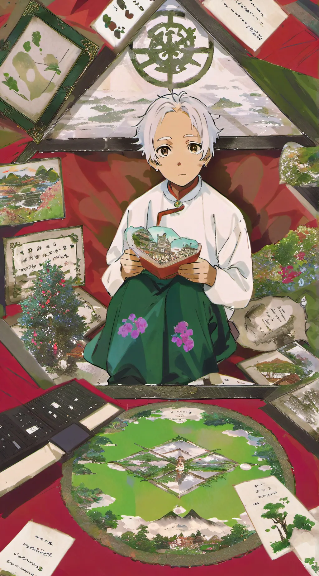 ai character: number block 2023 background