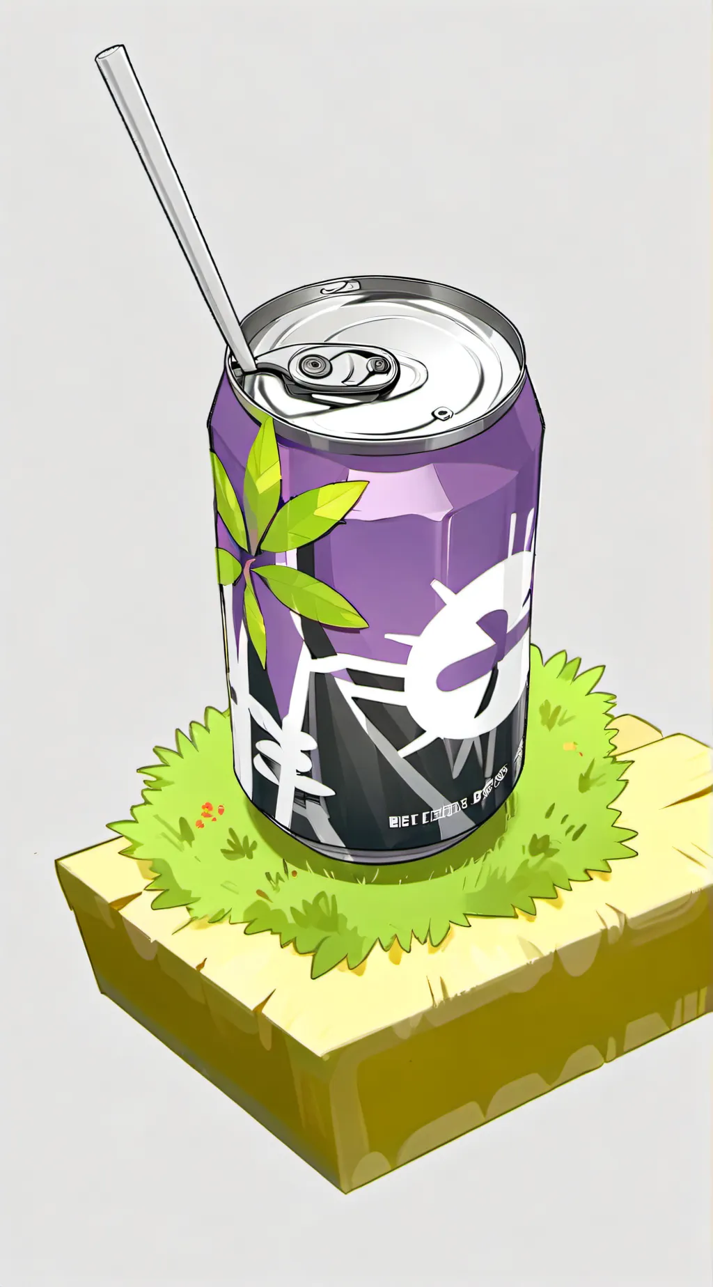 ai character: Blueberry soda background