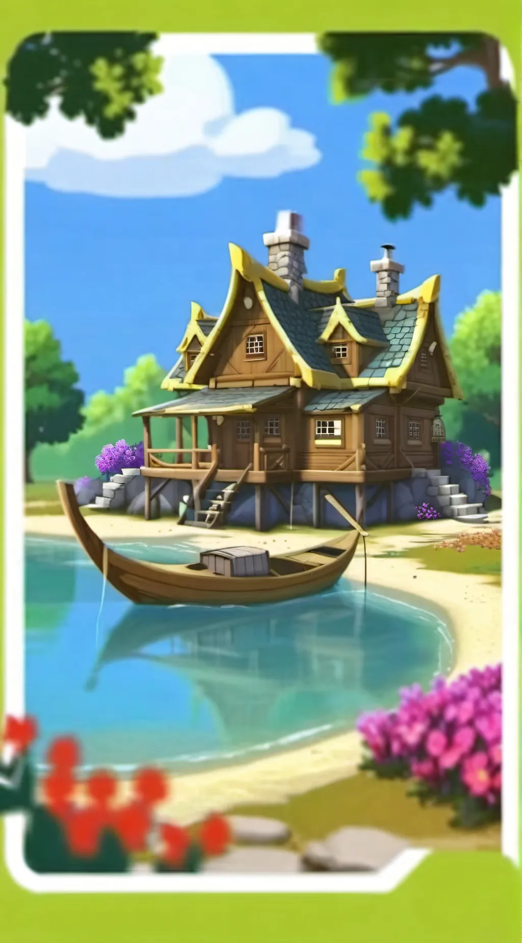 ai character: build a boat background