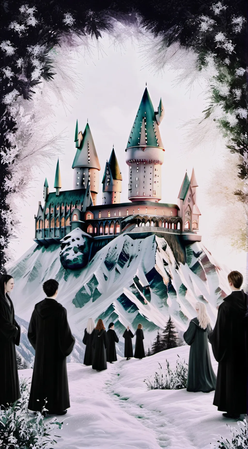 ai character: Hogwarts 💓 background