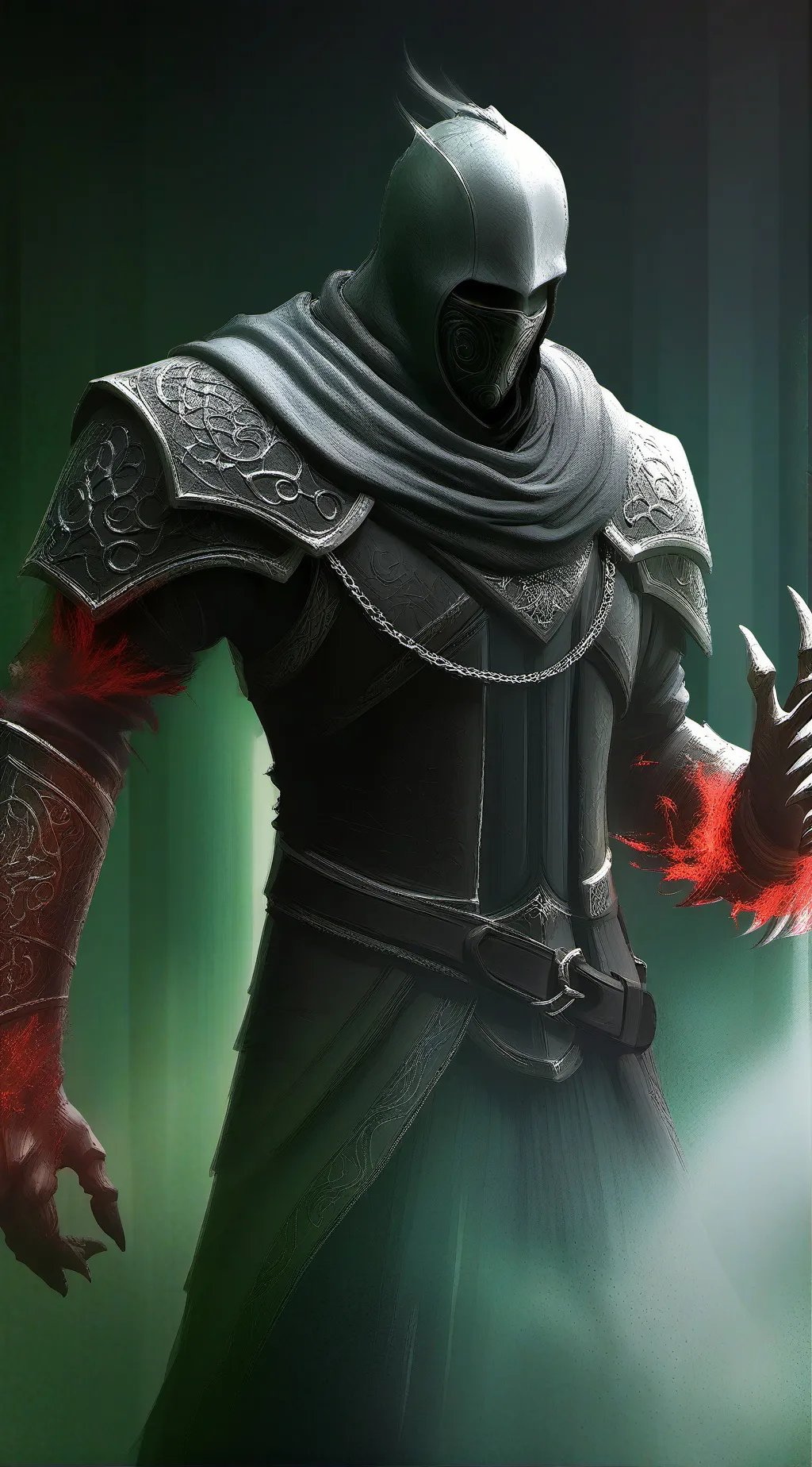 ai character: the shadow Knight background