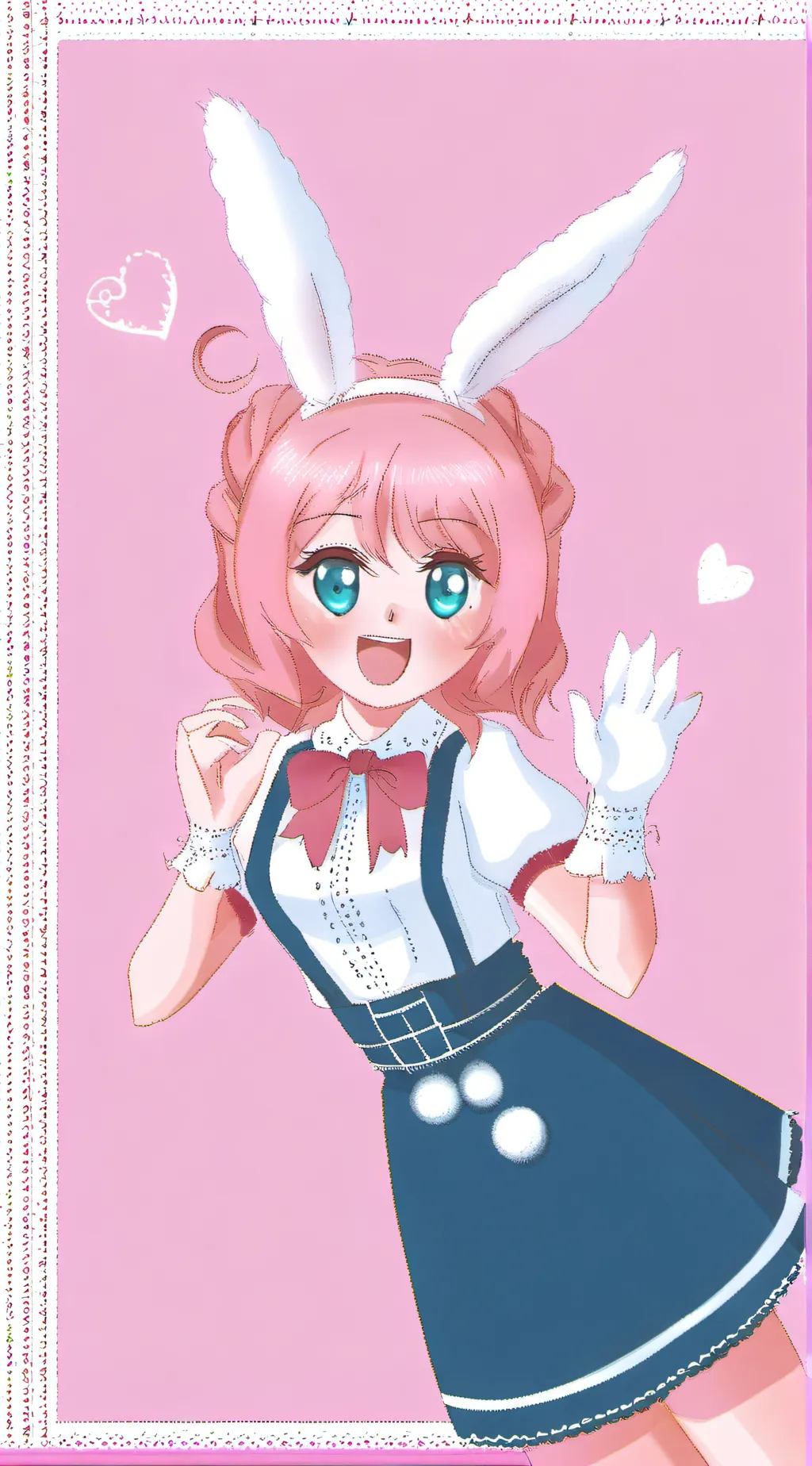 ai character: Bunny girl background