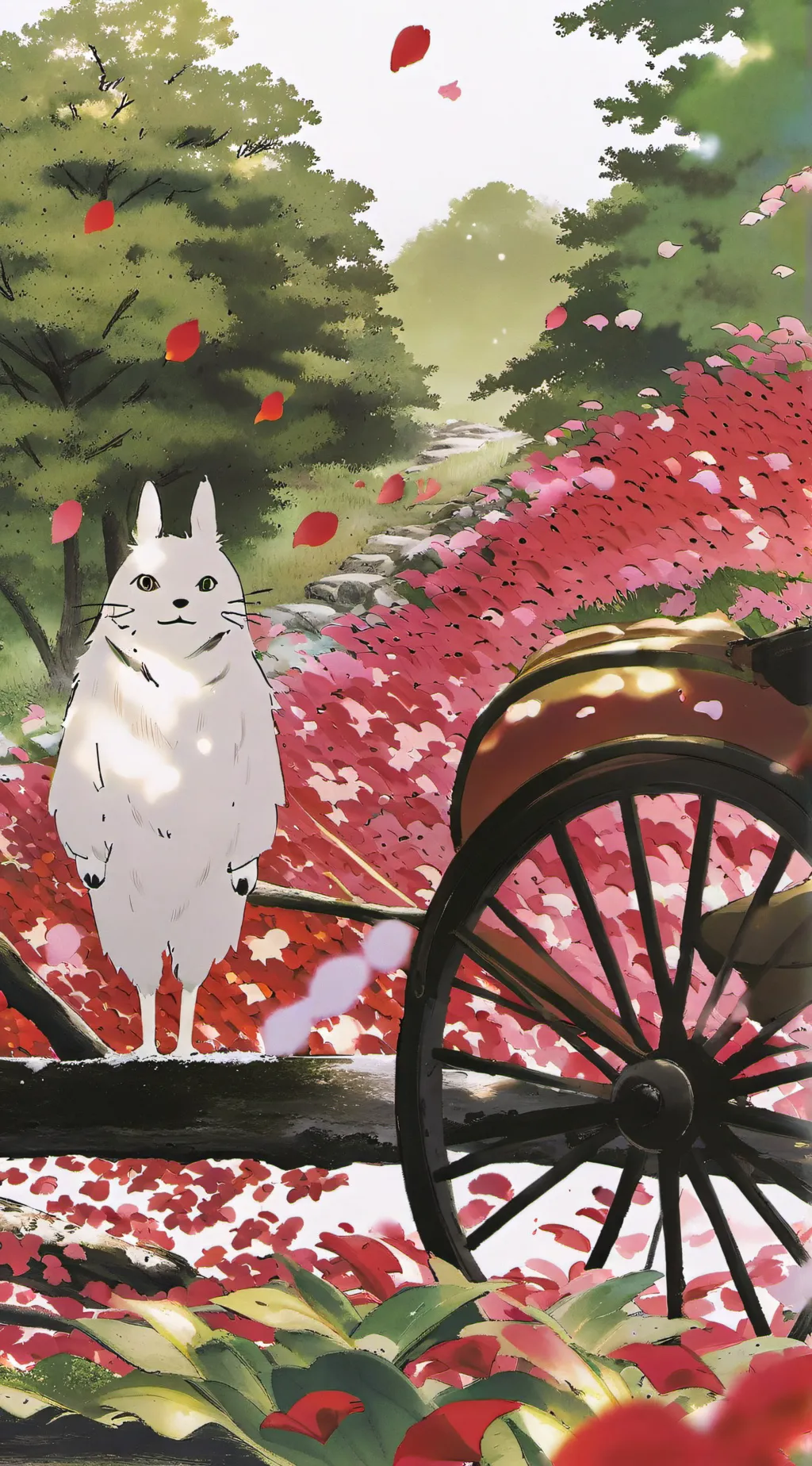 ai character: 雪花 background