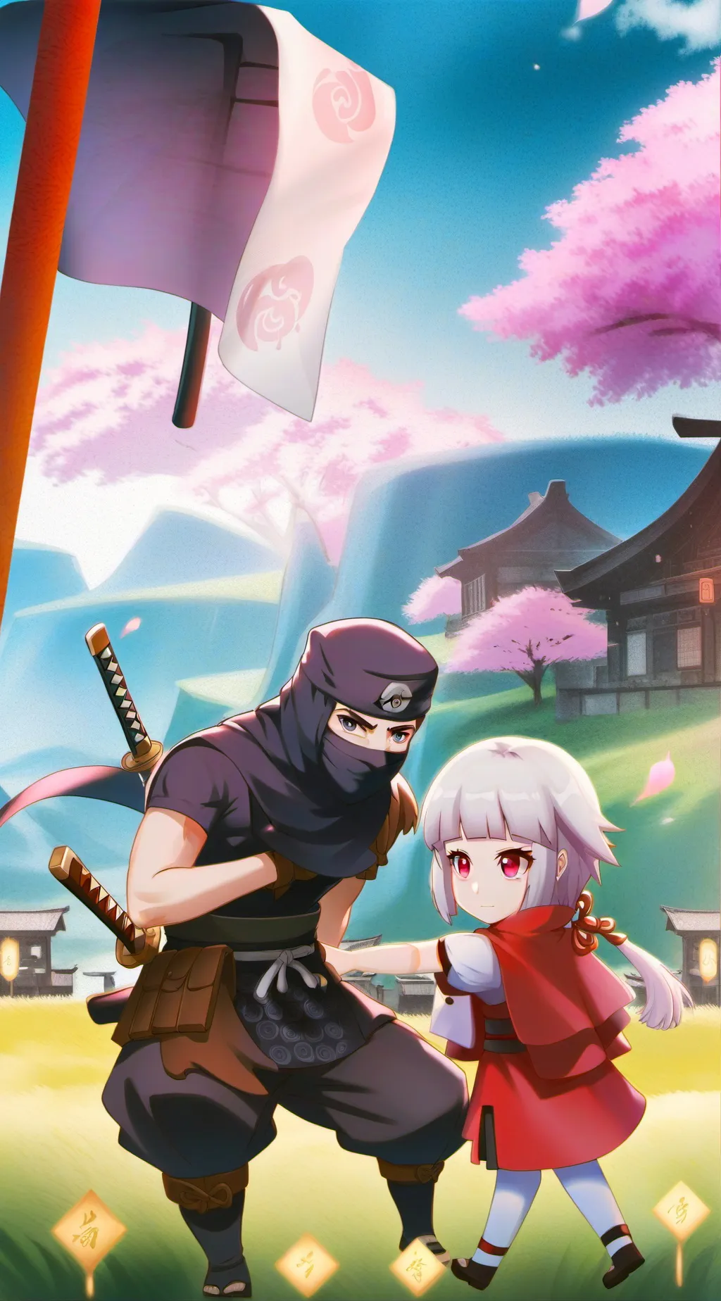 ai character: RPG Naruto background