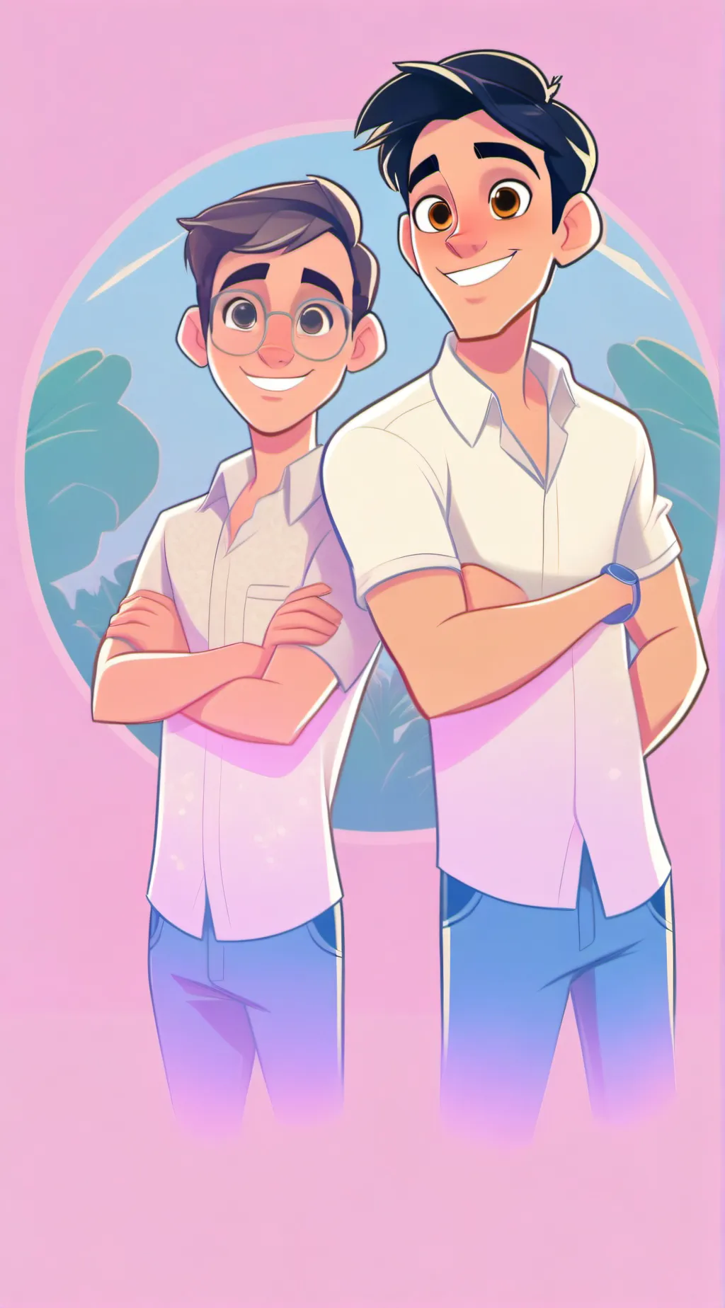 ai character: Tonho & Zeca background