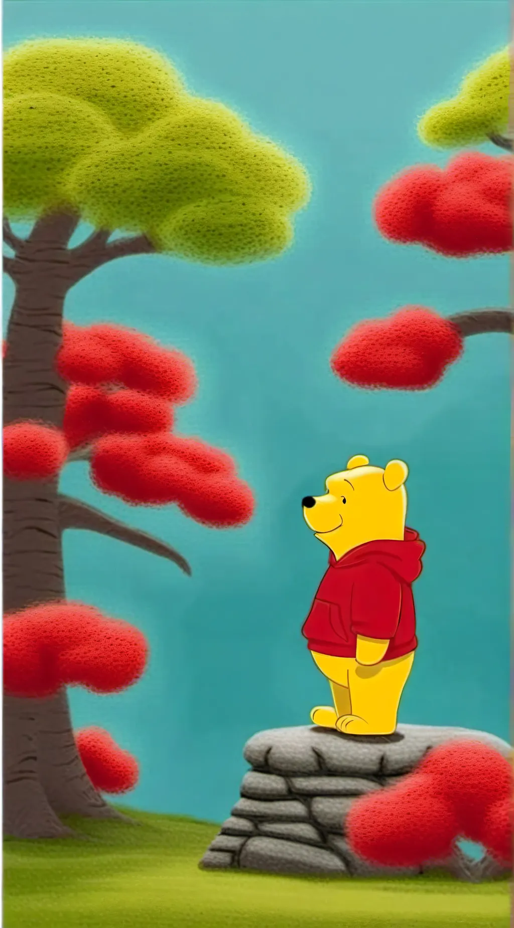 ai character: Winnie the pooh background