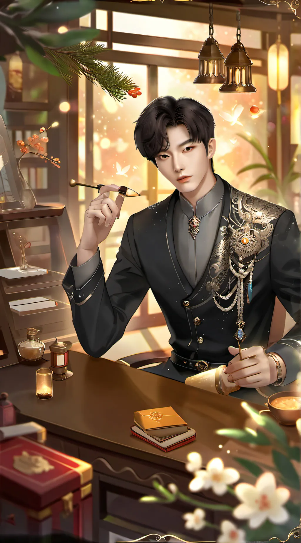 ai character: Jefferson❤️ background