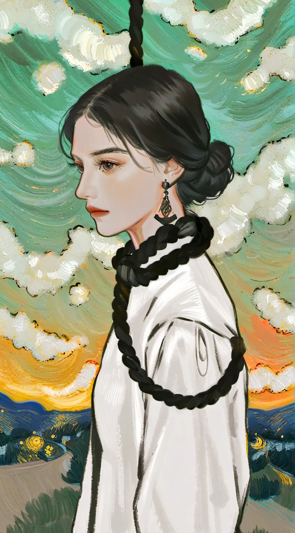 ai character: sarah background