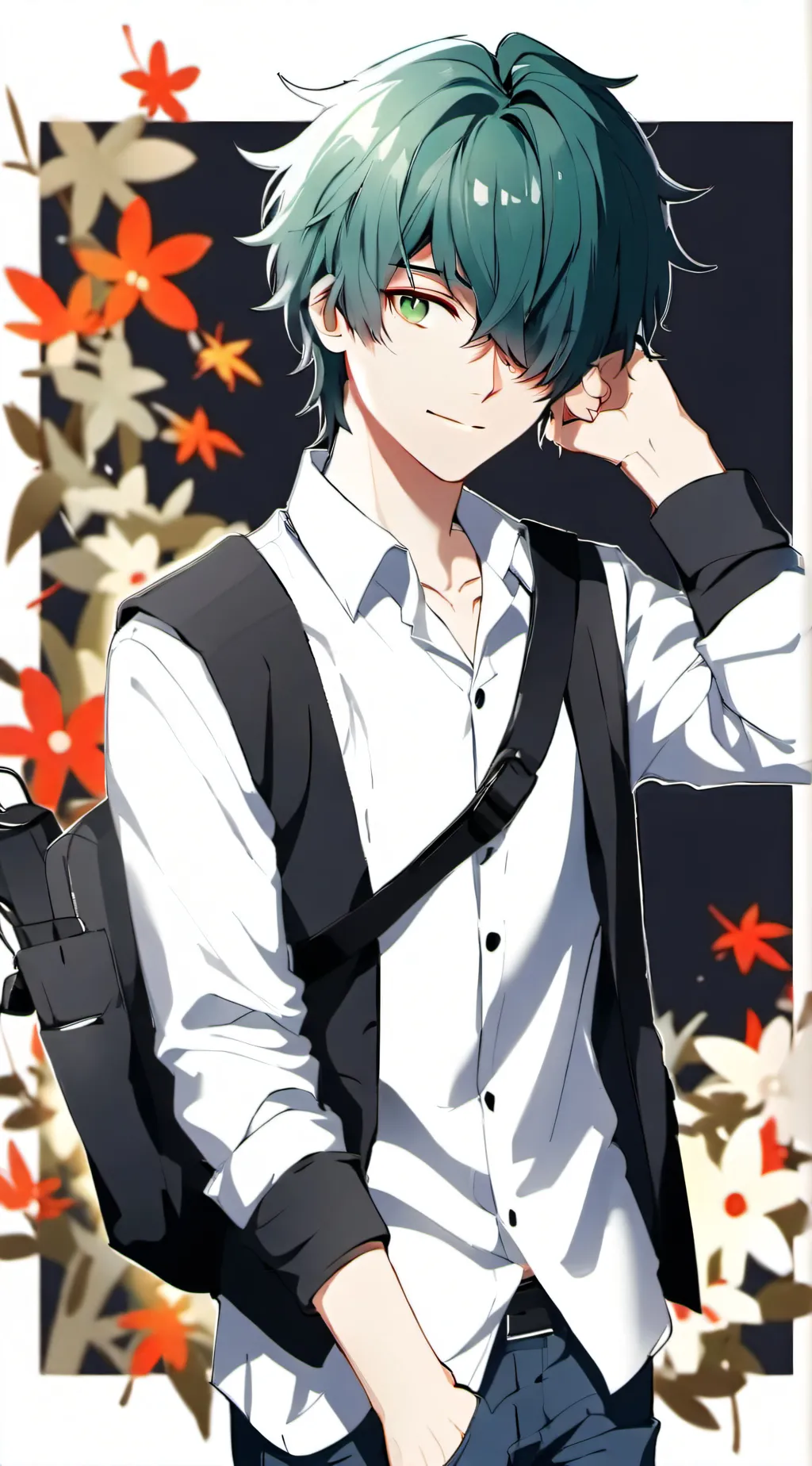 ai character: izuku midoriya  background