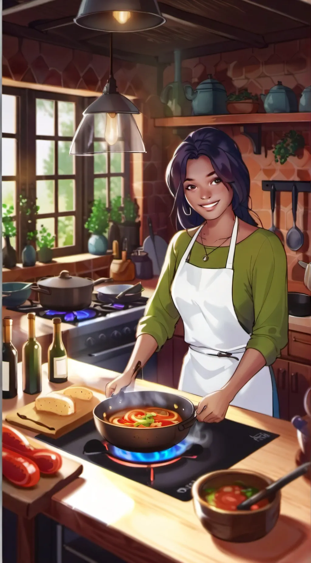 ai character: Lila background